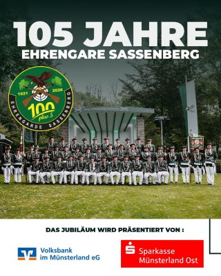Ehrengarde Sassenberg feiert 105-jähriges Jubiläum beim Schützenfest